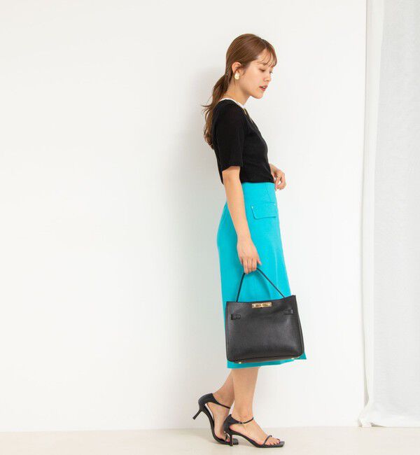 NOLLEY'S sophi「シアー配色トリミング半袖Tシャツ」|Tシャツ・カットソー|