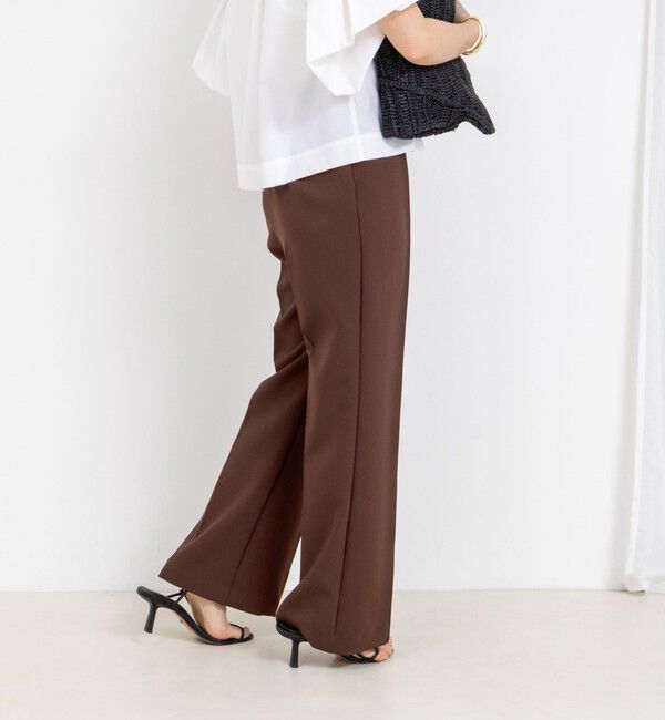 NOLLEY'S「ウォッシャブルハイスペック裾フレアパンツ」|その他|