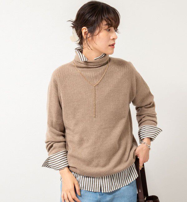 Rie Miller「【WEB&一部店舗限定】PUREカシミヤタートルネックニット」|ニット・セーター|