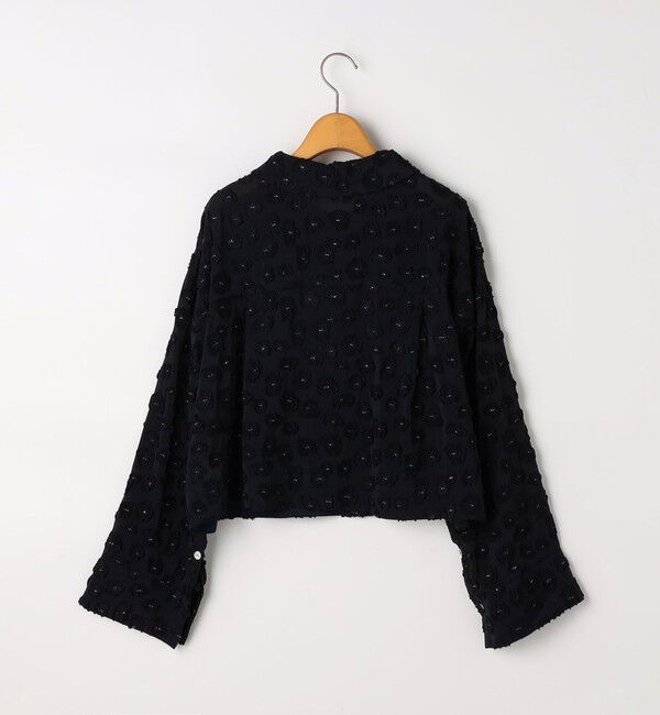 NOLLEY'S「【KIRYU】ウォッシャブル花柄ジャガードシャツ」|シャツ・ブラウス|