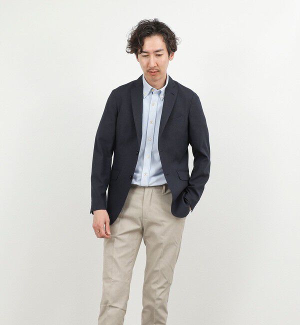 NOLLEY'S goodman「《ビジカジ対応》トリコットサッカーテープBD SS 半袖ボタンダウンシャツ 26SS」|シャツ・ブラウス|