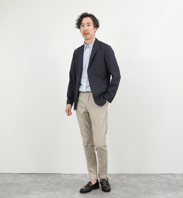 NOLLEY'S goodman「《ビジカジ対応》トリコットサッカーテープBD SS 半袖ボタンダウンシャツ 26SS」|シャツ・ブラウス|