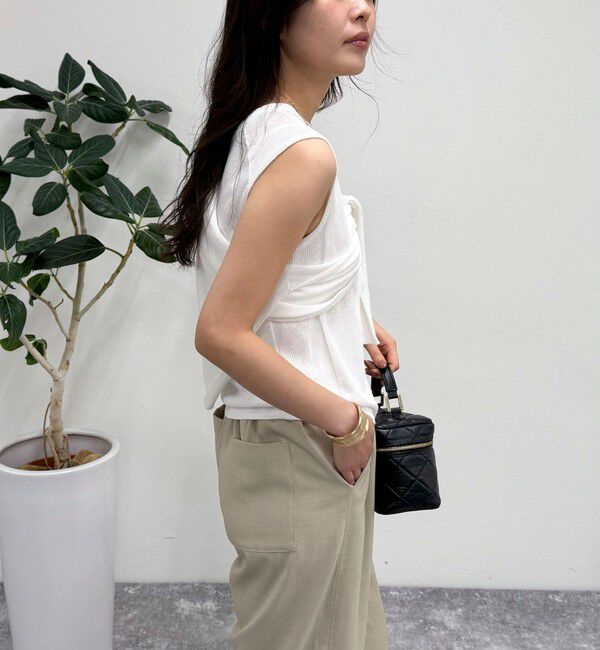 fredy emue「リネン混ノースリーブニットプルオーバー」|タンクトップ|