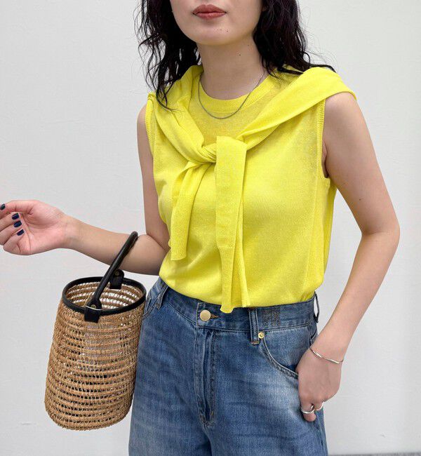 fredy emue「リネン混ノースリーブニットプルオーバー」|タンクトップ|