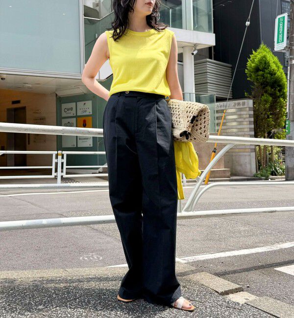 fredy emue「リネン混ノースリーブニットプルオーバー」|タンクトップ|