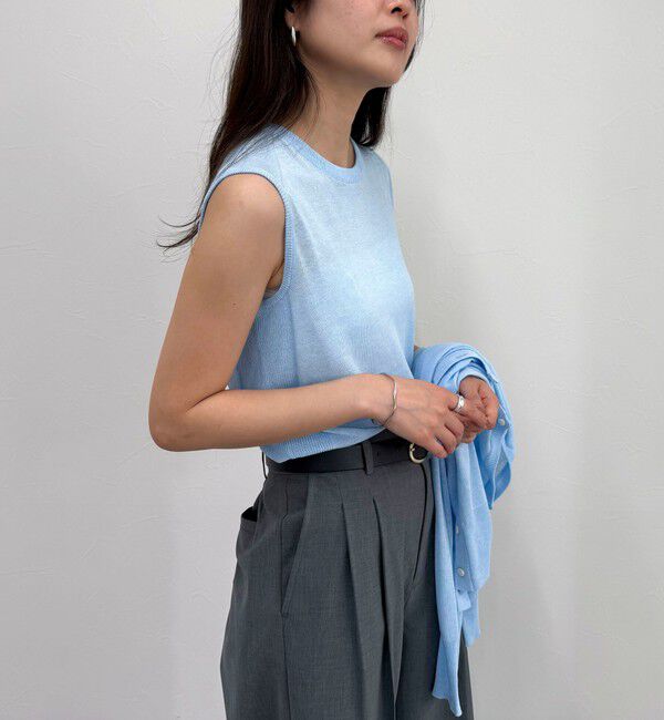 fredy emue「リネン混ノースリーブニットプルオーバー」|タンクトップ|
