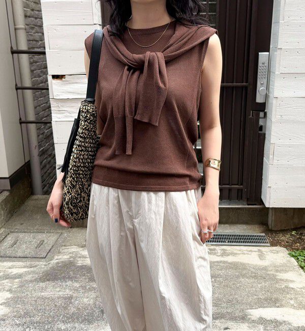 fredy emue「リネン混ノースリーブニットプルオーバー」|タンクトップ|