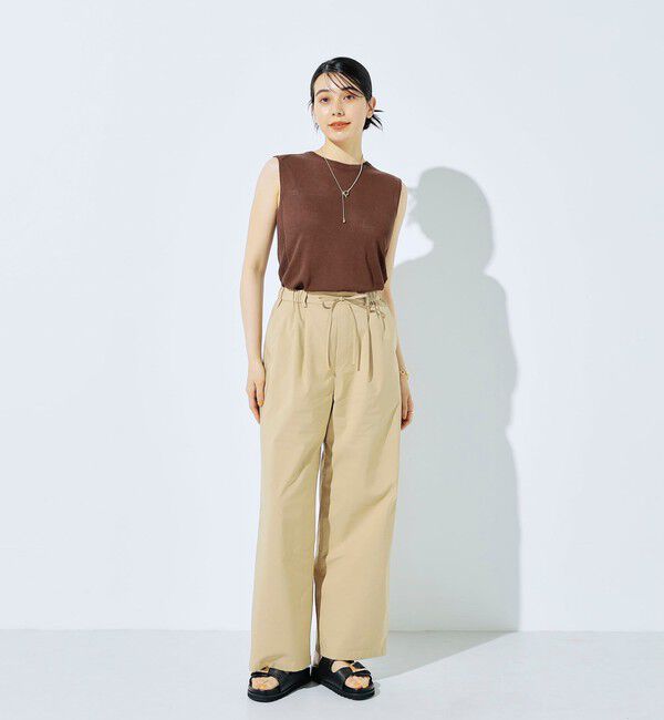 fredy emue「リネン混ノースリーブニットプルオーバー」|タンクトップ|