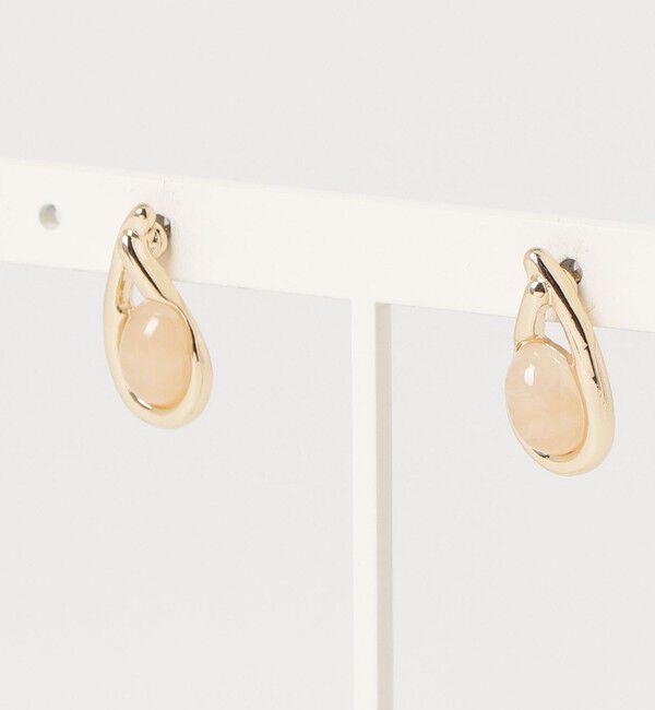 fredy emue「クリアカラードロップピアス」|ピアス|ベージュ