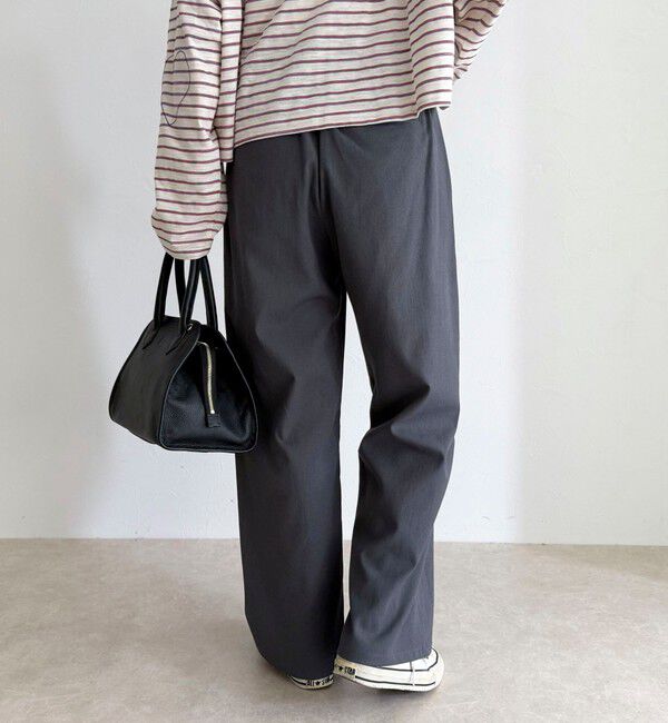 fredy emue「【接触冷感&times;UVカット/マルチ機能】ドライオックスセミワイドイージーパンツ」|チノ|