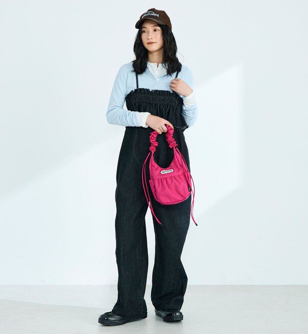 fredy emue「フリルデニムサロペット」|オールインワン|