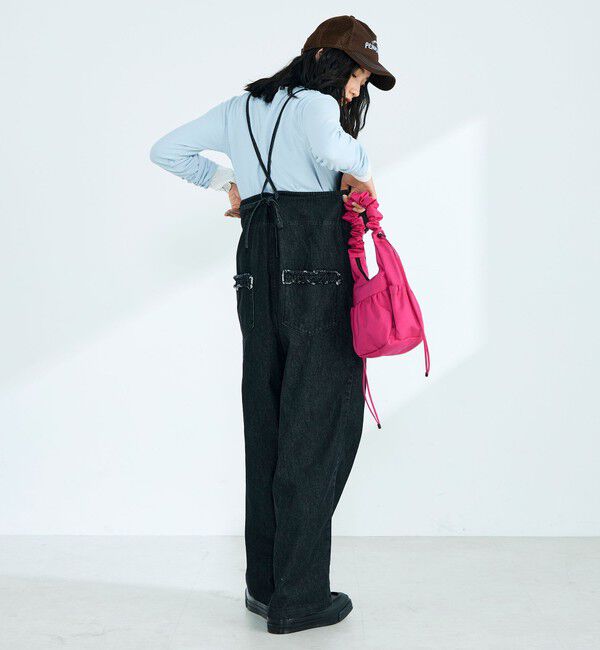 fredy emue「フリルデニムサロペット」|オールインワン|