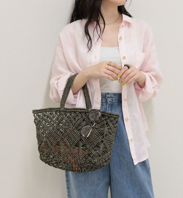 fredy emue「【BAGMATI/バグマティ】柄編みアバカトート」|トートバッグ|ブラウン