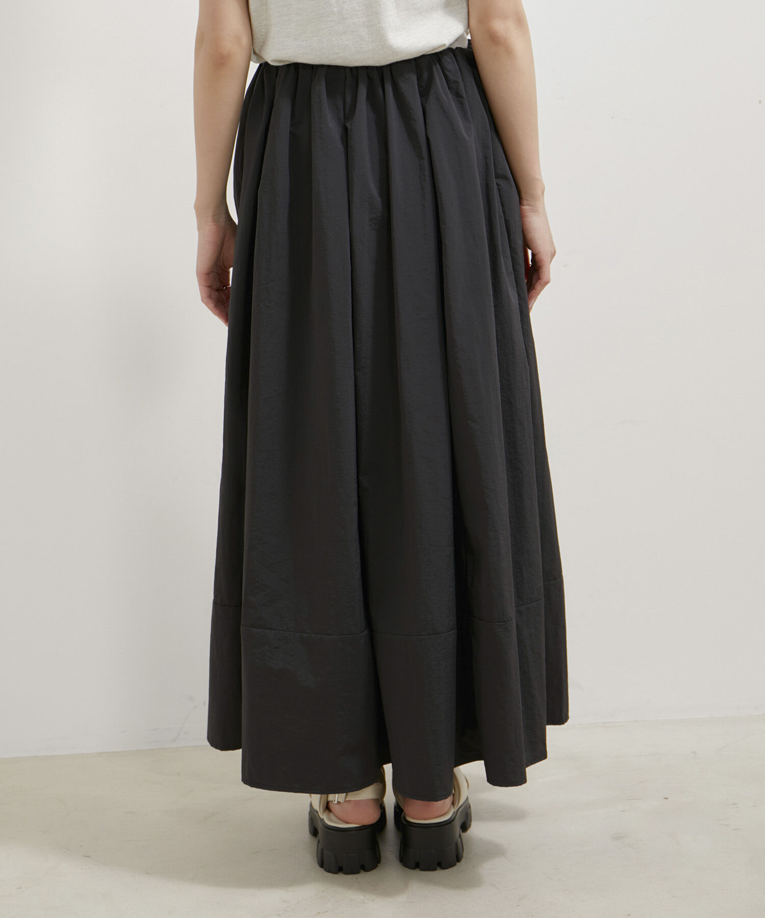 VIS「【WEB/一部店舗限定】裾切り替えギャザースカート」|スカート|