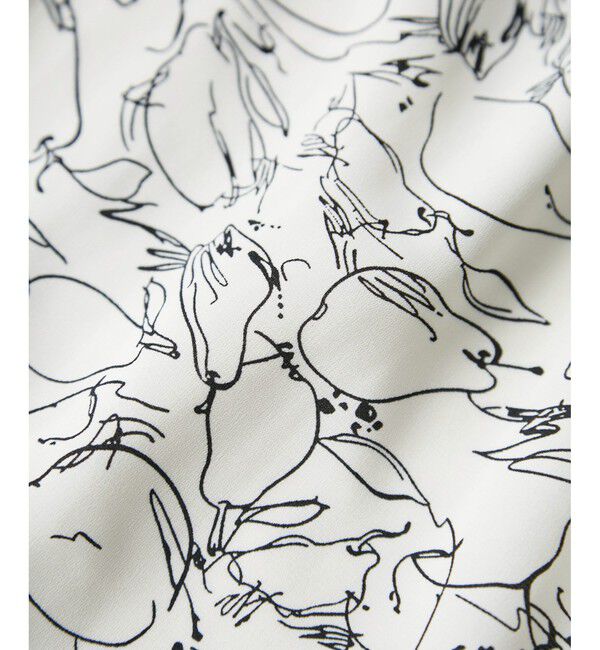 VIS「【WEB限定】アソート柄セミフレアロングスカート」|スカート|