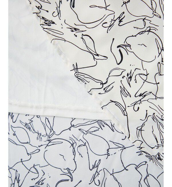 VIS「【WEB限定】アソート柄セミフレアロングスカート」|スカート|