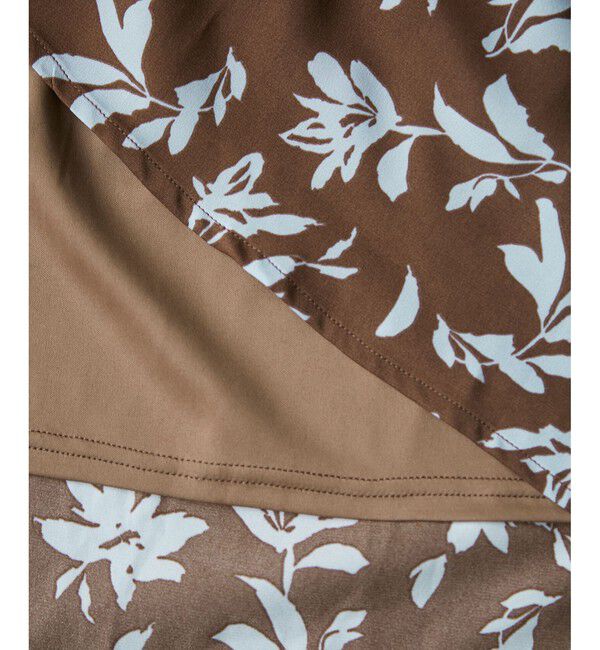 VIS「【WEB限定】アソート柄セミフレアロングスカート」|スカート|