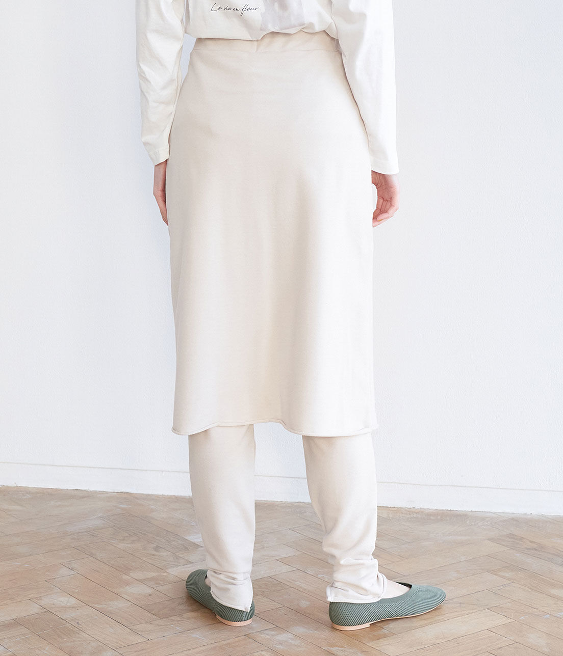 Rope&rsquo;Picnic「【マシュマロタッチ】裏毛レギンス付きスカート」|スカート|