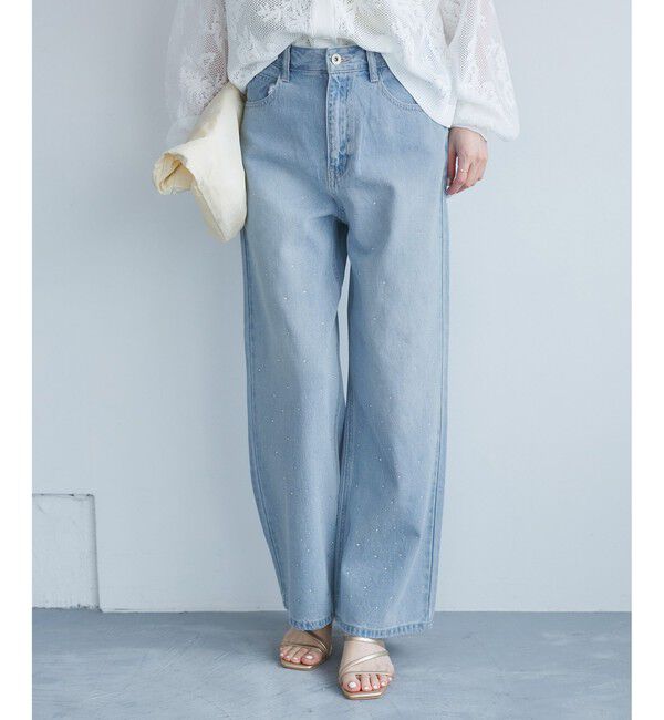 Rope&rsquo;Picnic「キラキラビジューデニム」|デニム|