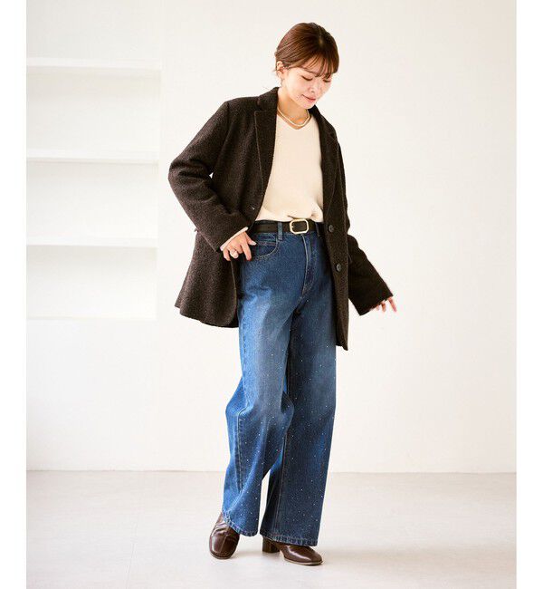 Rope&rsquo;Picnic「キラキラビジューデニム」|デニム|