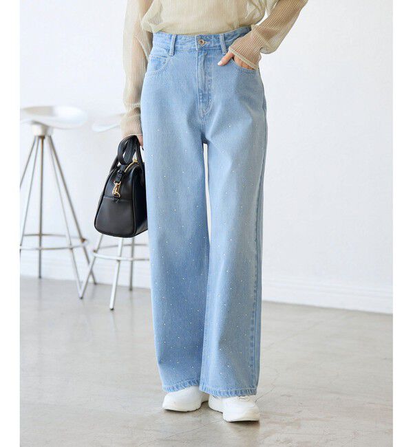 Rope&rsquo;Picnic「キラキラビジューデニム」|デニム|