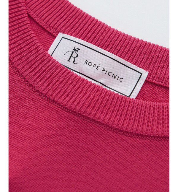 Rope&rsquo;Picnic「【UVカット・接触冷感・イージーケア】八方映えニット ゼロスリーブニットプルオーバー」|ニット・セーター|