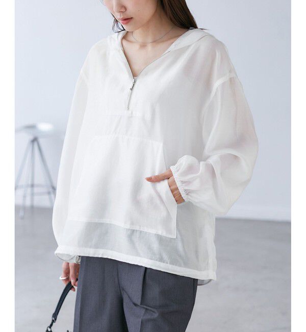 Rope&rsquo;Picnic「【emur/エミュール】エアリーローンアノラックパーカー」|ブルゾン・スタジャン|