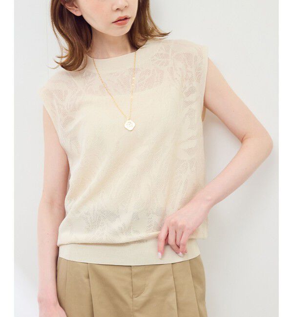 Rope&rsquo;Picnic「レーシーフレンチサマーニット」|ニット・セーター|