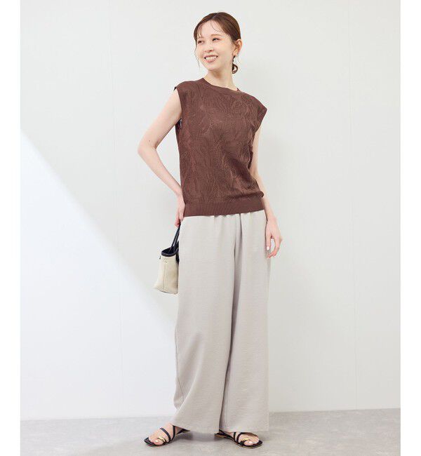 Rope&rsquo;Picnic「レーシーフレンチサマーニット」|ニット・セーター|