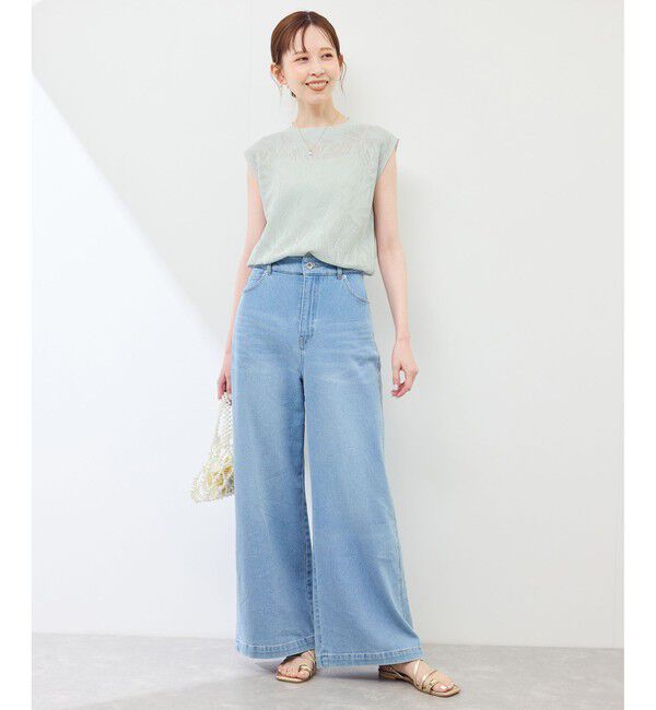 Rope&rsquo;Picnic「レーシーフレンチサマーニット」|ニット・セーター|