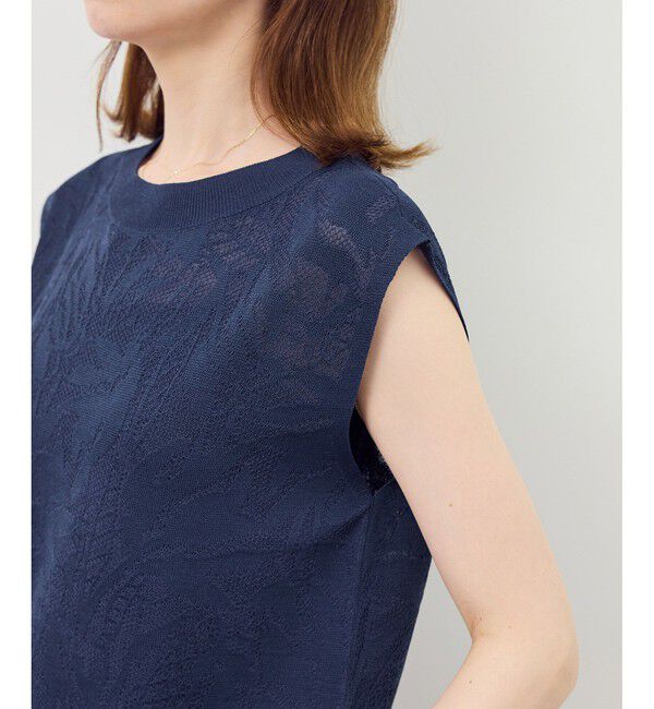 Rope&rsquo;Picnic「レーシーフレンチサマーニット」|ニット・セーター|