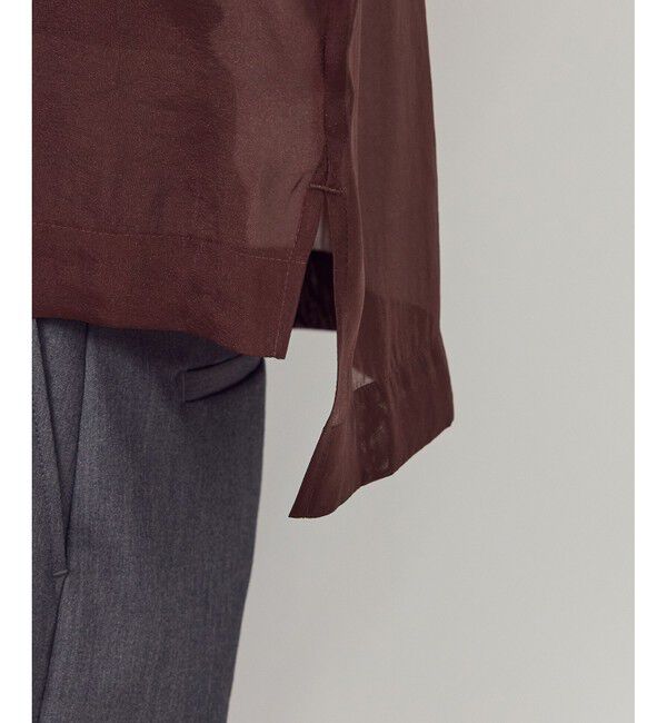 Rope&rsquo;Picnic「【接触冷感】ハーフスリーブシアーシャツ」|シャツ・ブラウス|