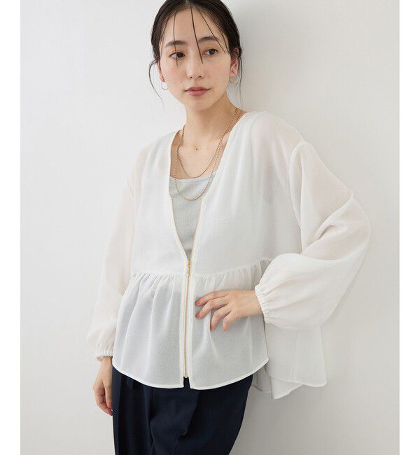 Rope&rsquo;Picnic「メッシュペプラムブルゾン」|ブルゾン・スタジャン|