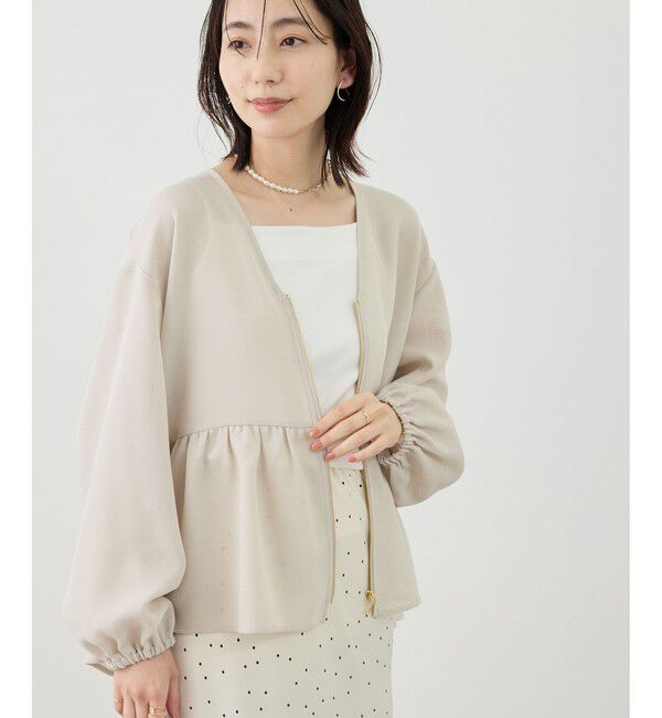 Rope&rsquo;Picnic「メッシュペプラムブルゾン」|ブルゾン・スタジャン|