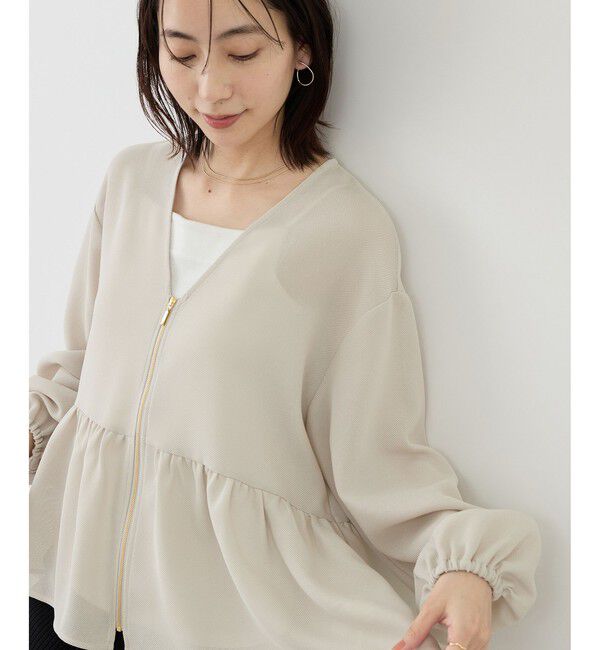 Rope&rsquo;Picnic「メッシュペプラムブルゾン」|ブルゾン・スタジャン|