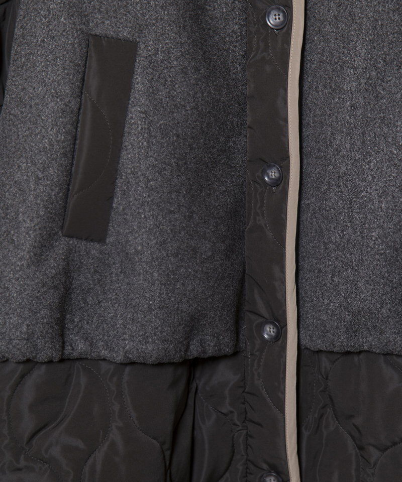  「キルティングレイヤードショートコート」|ブルゾン・スタジャン|