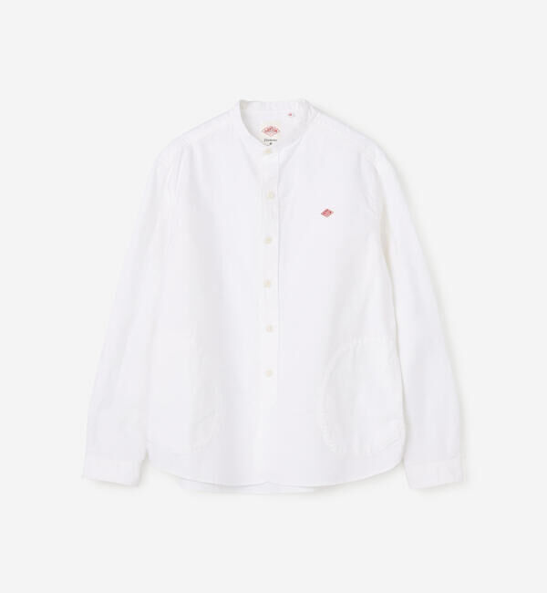DANTON「DANTON | オックスフォード バンドカラーシャツ SOLID WOMEN」|シャツ・ブラウス|