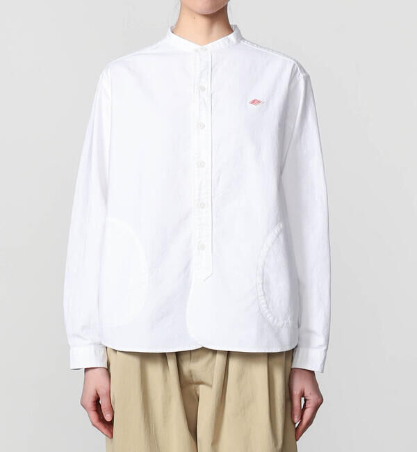 DANTON「DANTON | オックスフォード バンドカラーシャツ SOLID WOMEN」|シャツ・ブラウス|