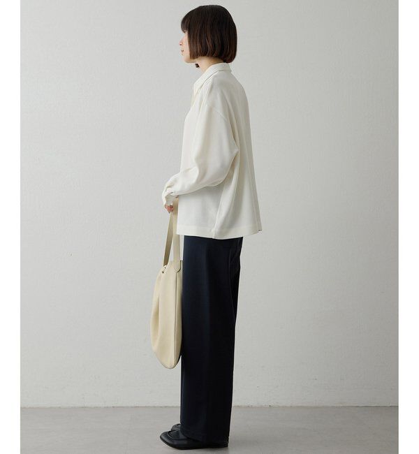  「ポンチ裏起毛バレルパンツ」|チノ|