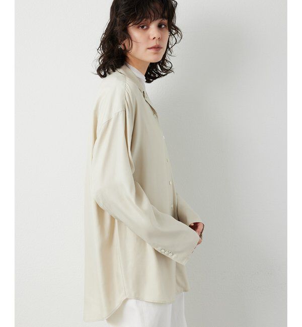 THE PAUSE「【THE PAUSE】フィブリルリラックスシャツ」|シャツ・ブラウス|