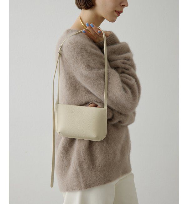 Hoaw.「【Hoaw.】MINIレザーショルダー」|トートバッグ|アイボリー