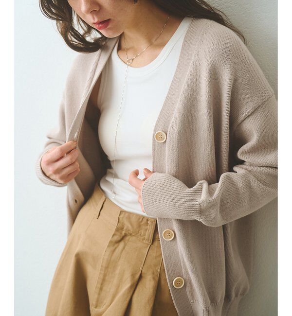  「ボタンカーディガン」|ニット・セーター|