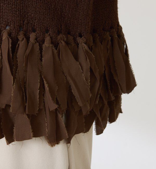  「裾フリンジニット」|ニット・セーター|