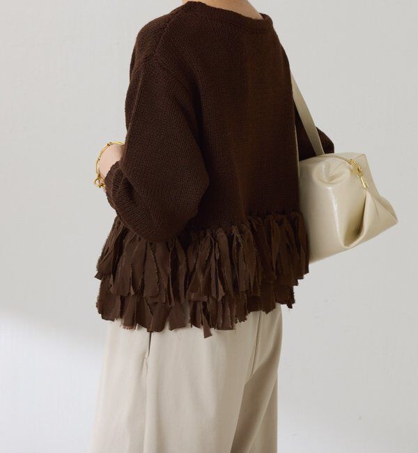  「裾フリンジニット」|ニット・セーター|