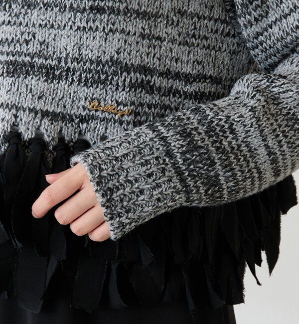  「裾フリンジニット」|ニット・セーター|