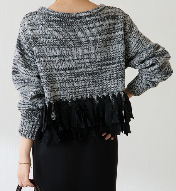  「裾フリンジニット」|ニット・セーター|