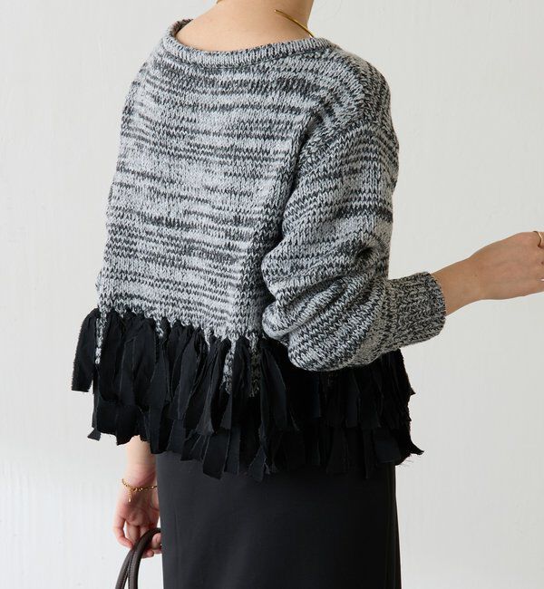  「裾フリンジニット」|ニット・セーター|