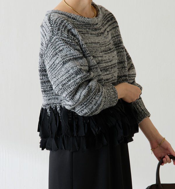  「裾フリンジニット」|ニット・セーター|