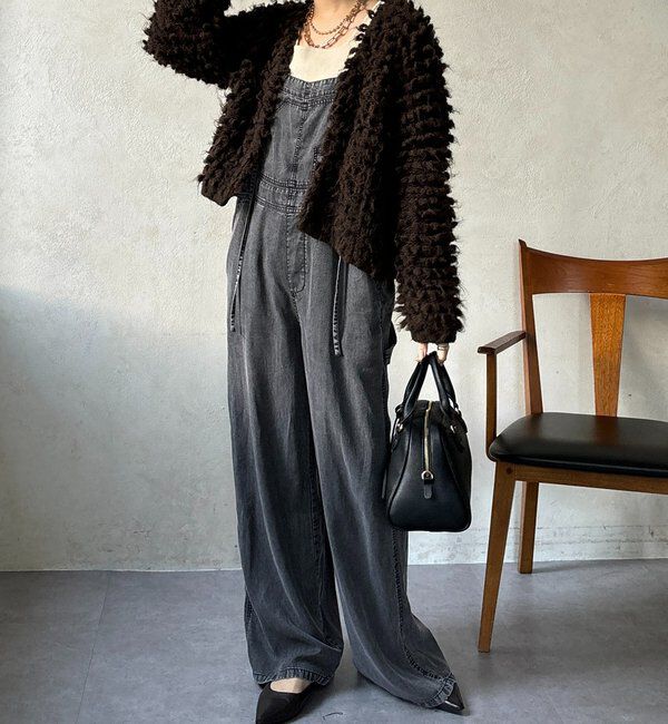  「【新色追加】リヨセルデニムオールインワン」|ワンピース|