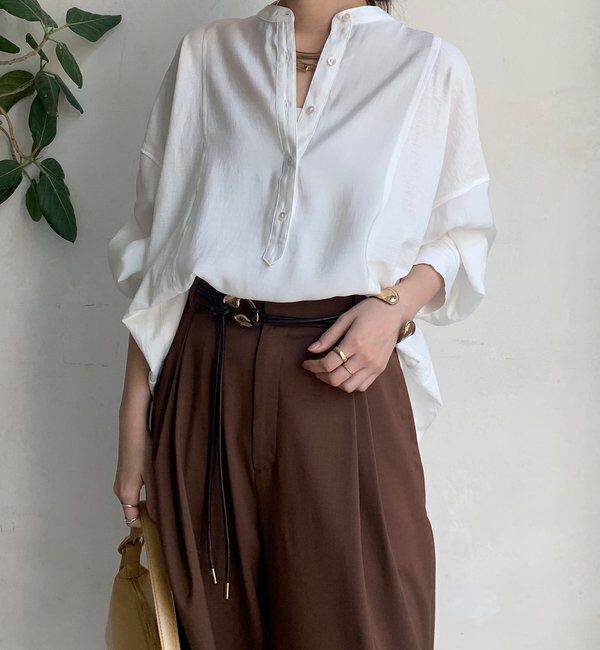  「カットドッキングブラウス」|シャツ・ブラウス|
